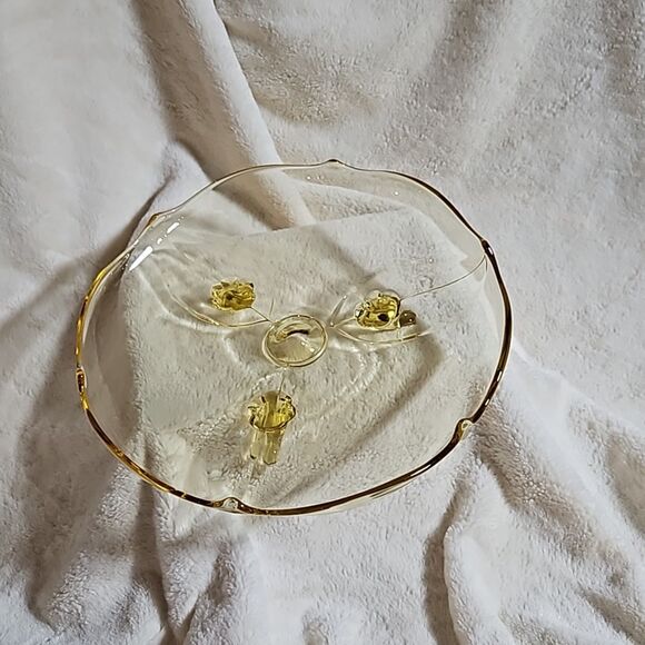 LANCASTER Jubilee 3 footed cake plate‎ - Picture 3 of 3